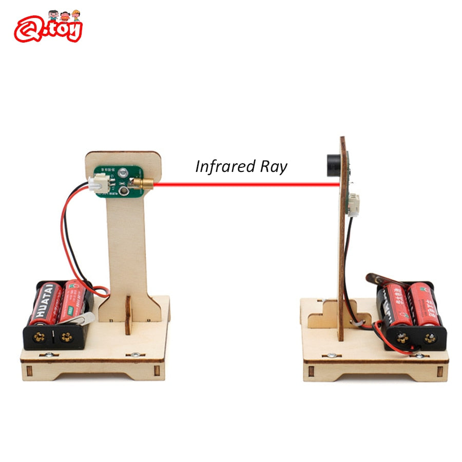 DIY Infrared Alarm, Wooden STEM set